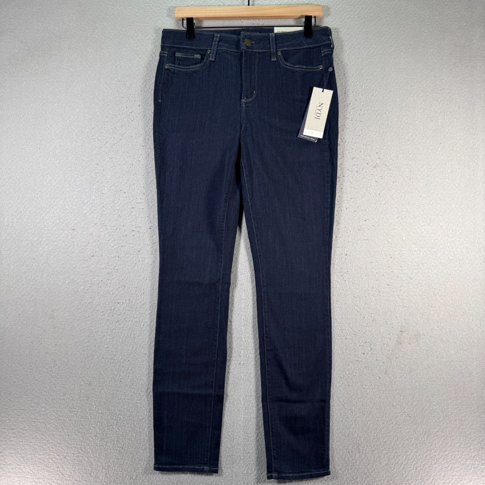 NYDJ Mabel AMI Skinny Legging Jeans Womens 10 Blue‎ Dark Wash Lift Tuck Stretch